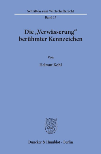 Cover: Die »Verwässerung« berühmter Kennzeichen