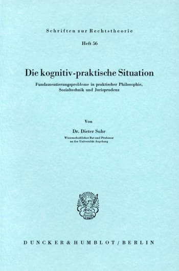 Cover: Die kognitiv-praktische Situation