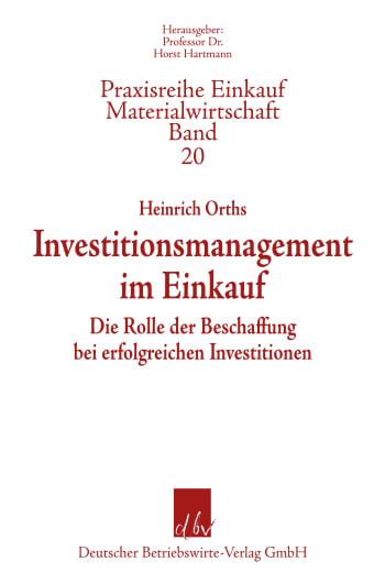 Cover: Investitionsmanagement im Einkauf