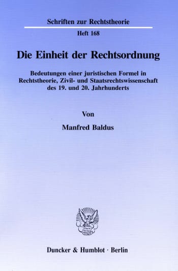 Cover: Die Einheit der Rechtsordnung