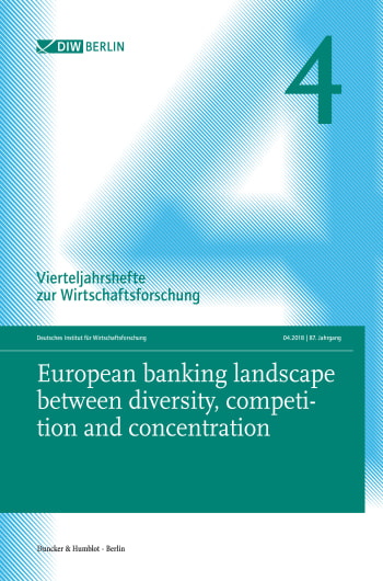 Cover: European banking landscape between diversity, competition and concentration