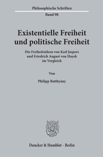 Cover: Existentielle Freiheit und politische Freiheit