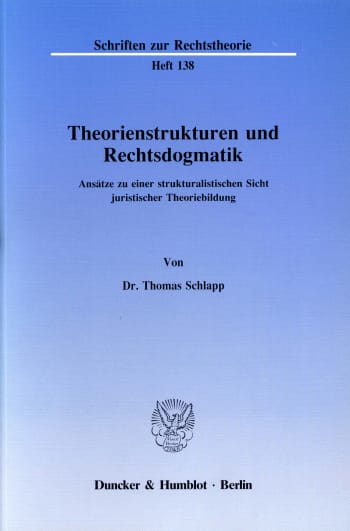 Cover: Theorienstrukturen und Rechtsdogmatik