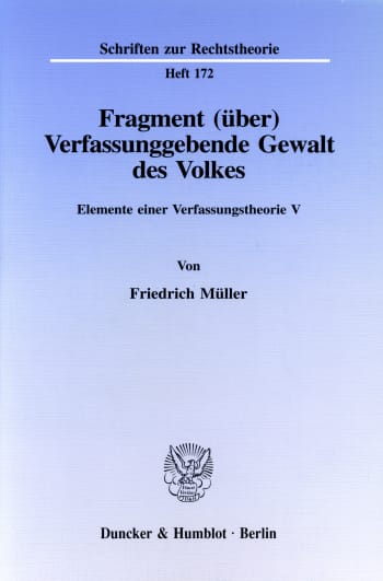 Cover: Fragment (über) Verfassunggebende Gewalt des Volkes