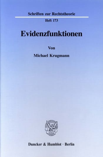 Cover: Evidenzfunktionen