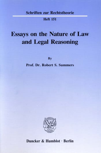 Cover: Essays on the Nature of Law and Legal Reasoning