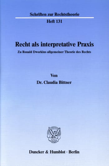 Cover: Recht als interpretative Praxis