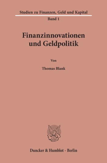 Cover: Finanzinnovationen und Geldpolitik