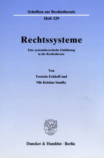 Cover: Rechtssysteme