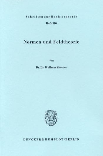 Cover: Normen und Feldtheorie