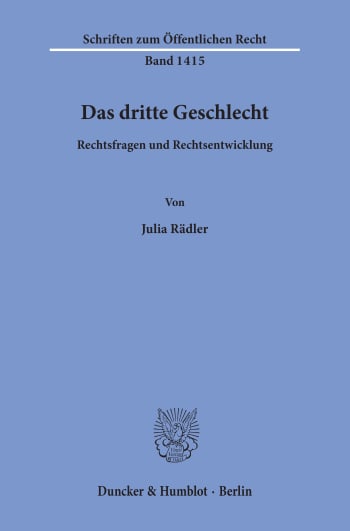 Cover: Das dritte Geschlecht