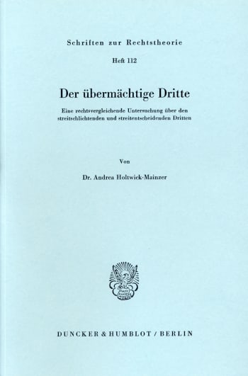 Cover: Der übermächtige Dritte