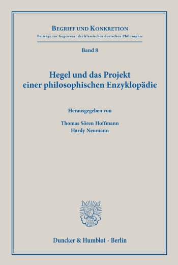 Cover: Hegel und das Projekt einer philosophischen Enzyklopädie