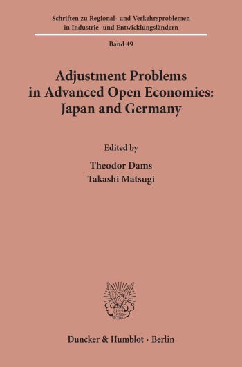 Cover: Adjustment Problems in Advanced Open Economies: Japan and Germany