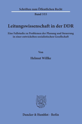 Cover: Leitungswissenschaft in der DDR