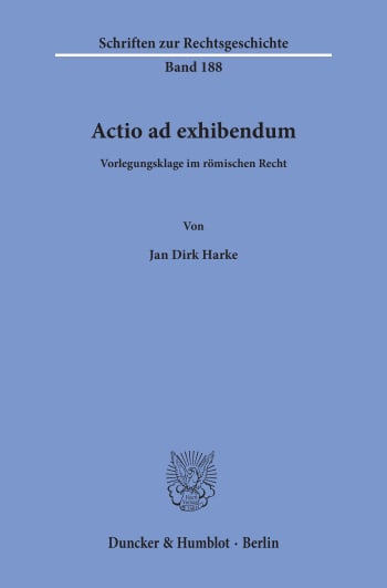 Cover: Actio ad exhibendum