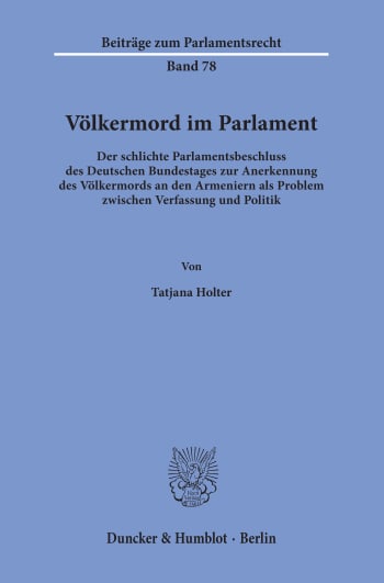 Cover: Völkermord im Parlament