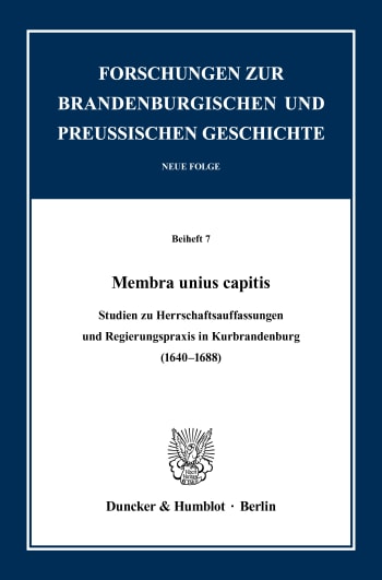 Cover: Membra unius capitis