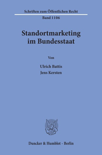 Cover: Standortmarketing im Bundesstaat