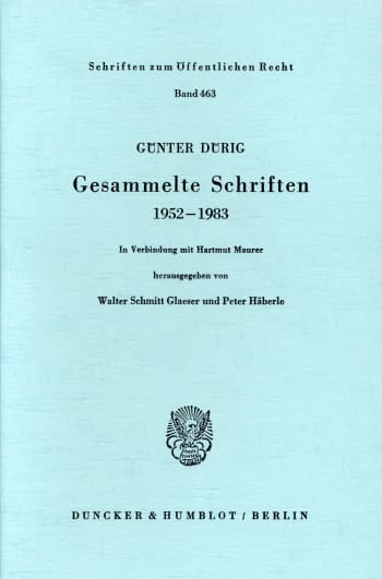 Cover: Gesammelte Schriften 1952 - 1983