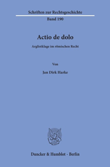 Cover: Actio de dolo