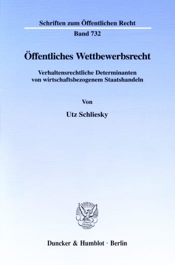 Cover: Öffentliches Wettbewerbsrecht