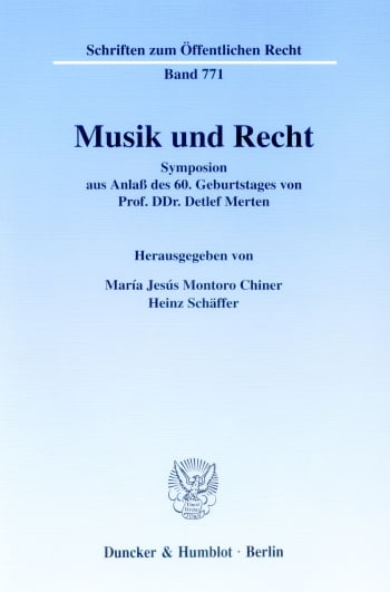 Cover: Musik und Recht