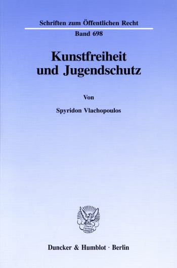 Cover: Kunstfreiheit und Jugendschutz