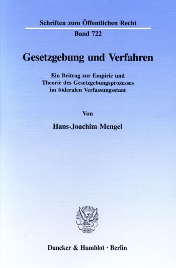 Cover: Gesetzgebung und Verfahren