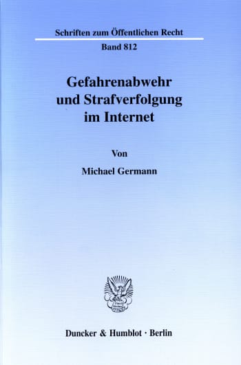 Cover: Gefahrenabwehr und Strafverfolgung im Internet