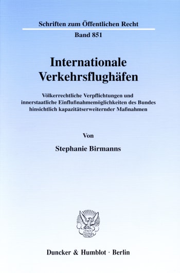 Cover: Internationale Verkehrsflughäfen