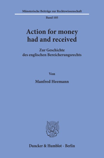 Cover: Action for money had and received