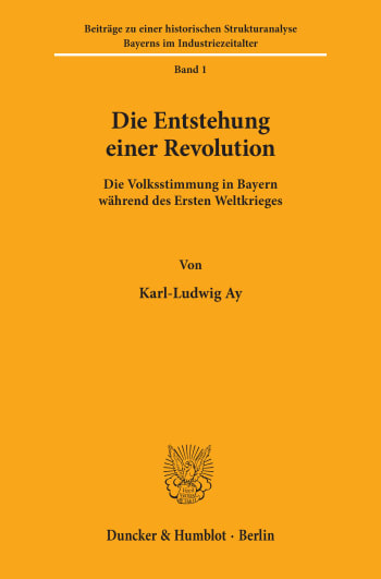 Cover: Die Entstehung einer Revolution