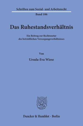 Cover: Das Ruhestandsverhältnis