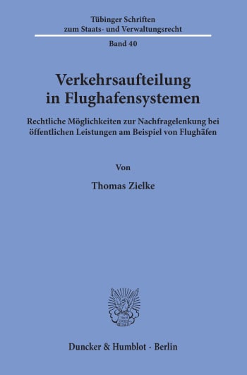 Cover: Verkehrsaufteilung in Flughafensystemen