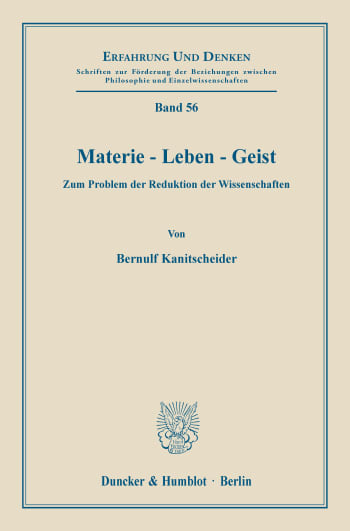 Cover: Materie - Leben - Geist