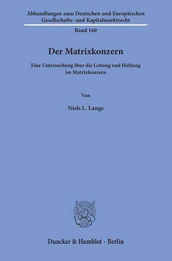 Cover: Der Matrixkonzern