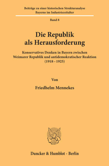 Cover: Die Republik als Herausforderung