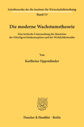 Cover: Die moderne Wachstumstheorie