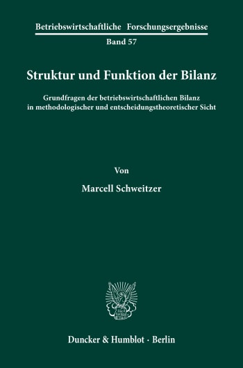 Cover: Struktur und Funktion der Bilanz