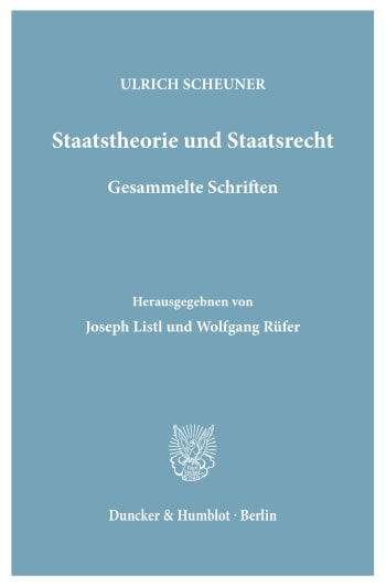 Cover: Staatstheorie und Staatsrecht