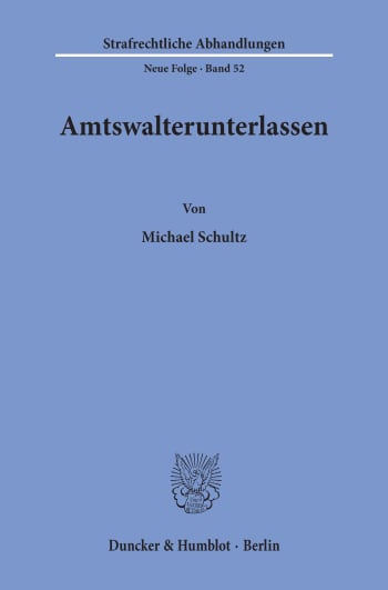 Cover: Amtswalterunterlassen