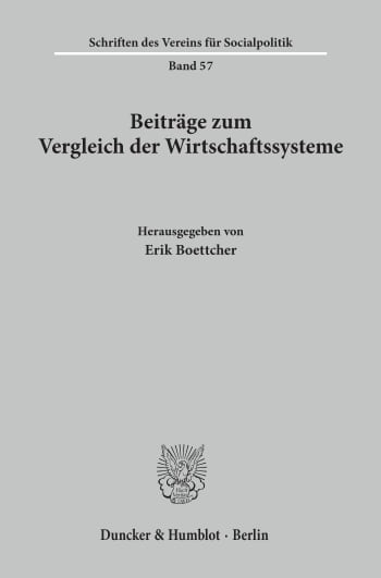 Cover: Beiträge zum Vergleich der Wirtschaftssysteme