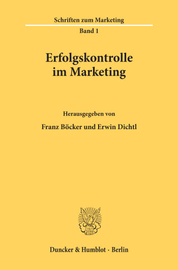 Cover: Erfolgskontrolle im Marketing