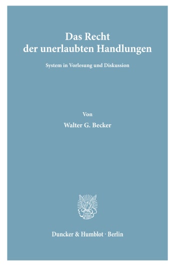 Cover: Das Recht der unerlaubten Handlungen