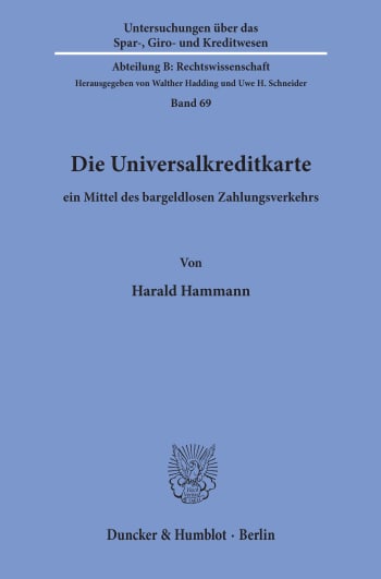 Cover: Die Universalkreditkarte