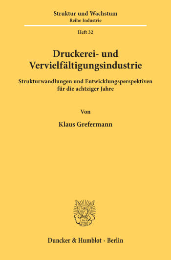 Cover: Druckerei- und Vervielfältigungsindustrie