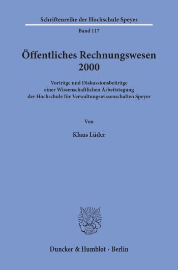 Cover: Öffentliches Rechnungswesen 2000