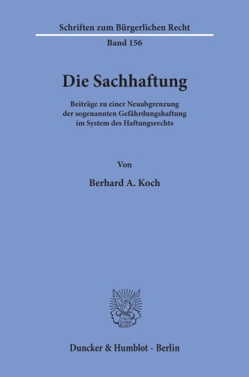 Cover: Die Sachhaftung