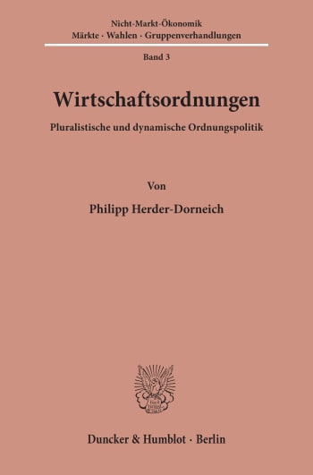 Cover: Wirtschaftsordnungen